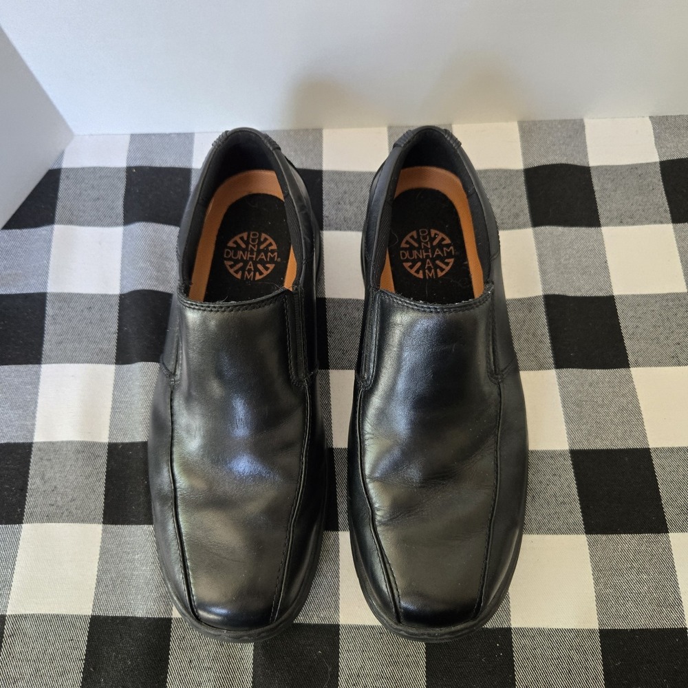 Dunham Men's Blair Black Leather Slip-On Comfort‎ Shoe Style DAA01BK 8.5